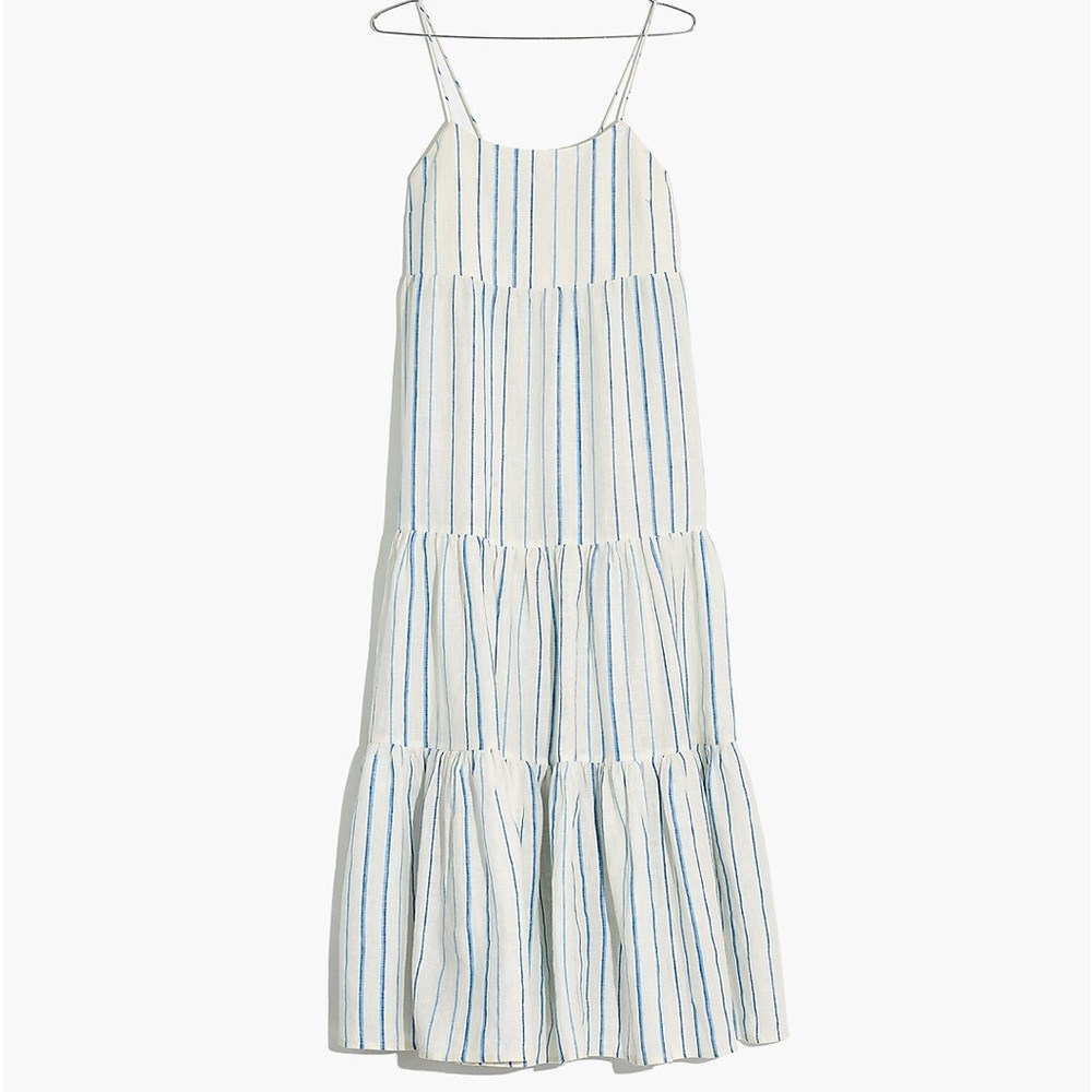 GUC Madewell - Cami Tier Midi Dress in Stripe